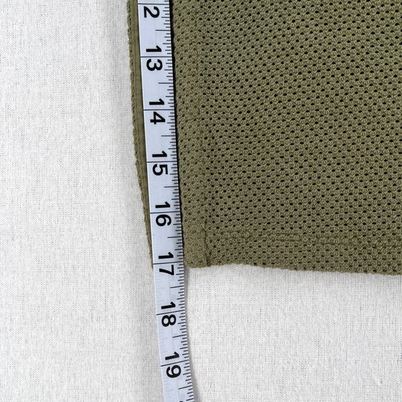 ENZA COSTA Open Knit Midi Skirt Women Medium Green High Rise Stretch Layering - Picture 16 of 16